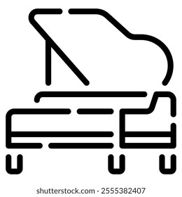 Piano icon for web, app, infographic, etc