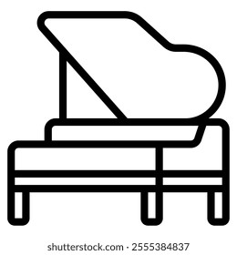Piano icon for web, app, infographic, etc