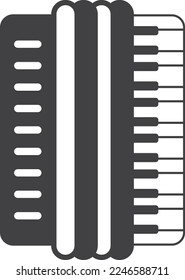piano illustration in minimal style isolated on background