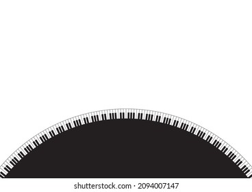 Piano image illustration background material