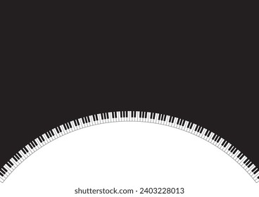 Piano image illustration background material