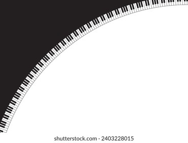 Piano image illustration background material