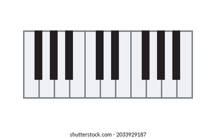 Piano Image White Backgroundvector Illustration Musical Stock Vector