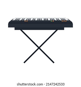 piano instrument icon on white background