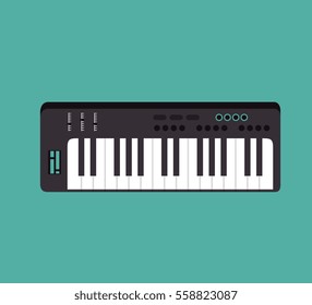 piano instrument isolated icon