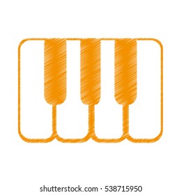 piano instrument isolated icon vector illustration design