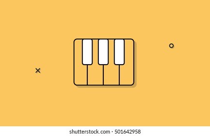 Piano Instrument Music Icon Concept
