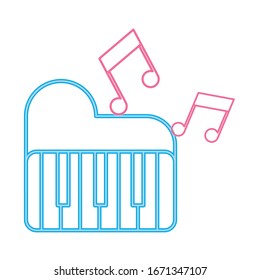piano instrument musical isolated icon vector illustration design