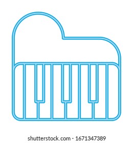 piano instrument musical isolated icon vector illustration design