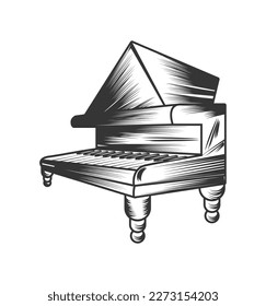 piano jazz musical instrument isolated icon