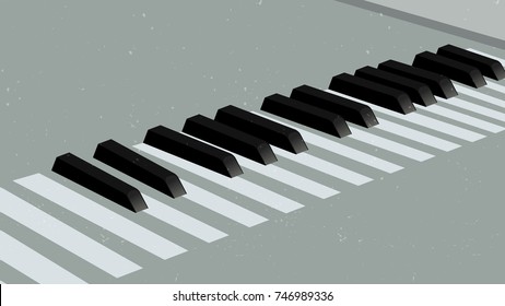 Piano key as crosswalk