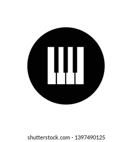Piano Key Icon Vector Template