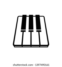 Piano Key Icon Vector Template