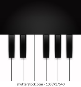 Piano key, vector for background design