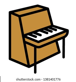 piano and keyboard family icon 