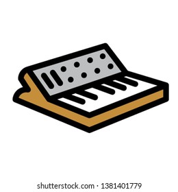 piano and keyboard family icon 