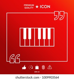 Piano keyboard icon