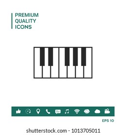 Piano keyboard icon
