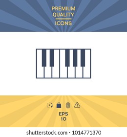 Piano keyboard icon