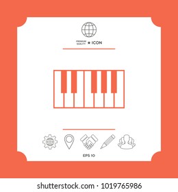 Piano keyboard icon