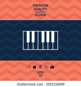 Piano keyboard icon