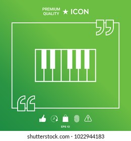 Piano keyboard icon