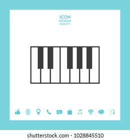 Piano keyboard icon