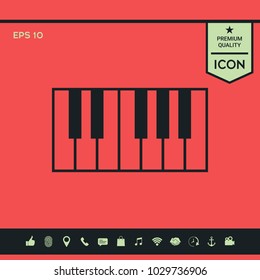 Piano keyboard icon