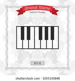 Piano keyboard icon