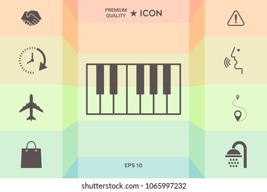 Piano keyboard icon