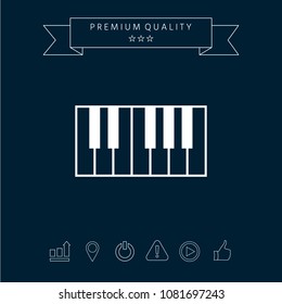 Piano keyboard icon