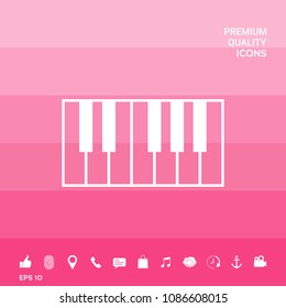 Piano keyboard icon