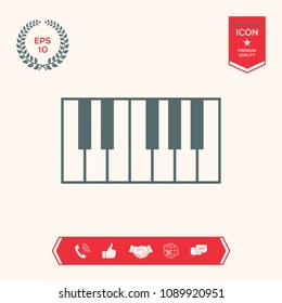 Piano keyboard icon