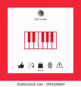 Piano keyboard icon