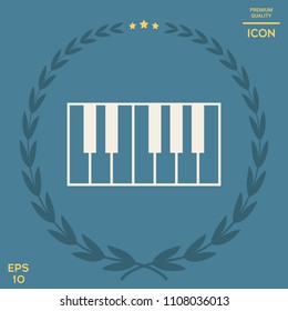 Piano keyboard icon
