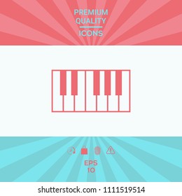 Piano keyboard icon