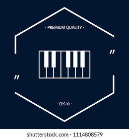 Piano keyboard icon