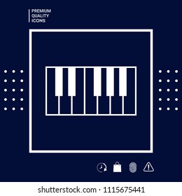 Piano keyboard icon