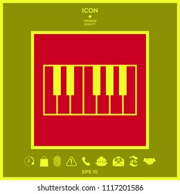 Piano keyboard icon