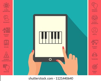 Piano keyboard icon