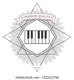 Piano keyboard icon