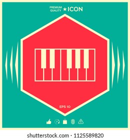 Piano keyboard icon