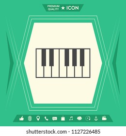 Piano keyboard icon