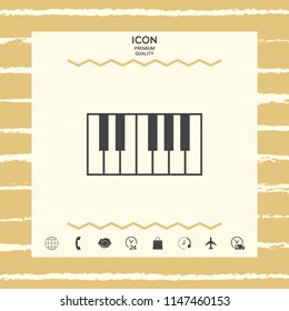 Piano keyboard icon