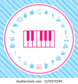 Piano keyboard icon