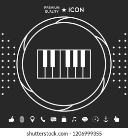 Piano keyboard icon