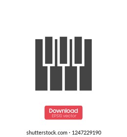 Piano keyboard icon