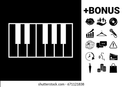 Piano keyboard icon