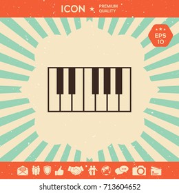 Piano keyboard icon