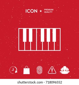 Piano keyboard icon